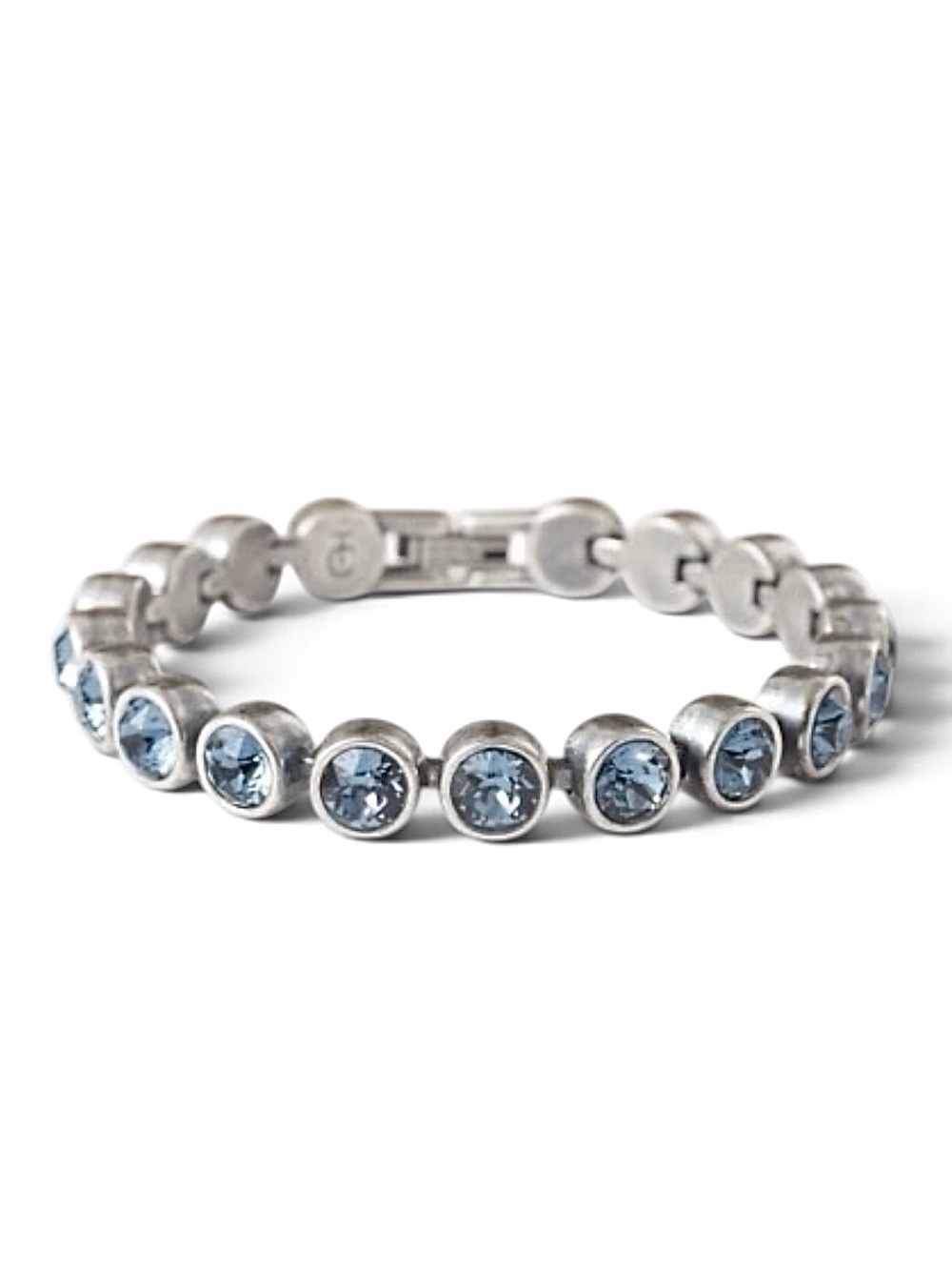 Touchstone Vintage Denim Blue and Silver Ice Bracelet New in Box